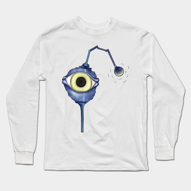 Cartoon robot eye Long Sleeve T-Shirt by stefy